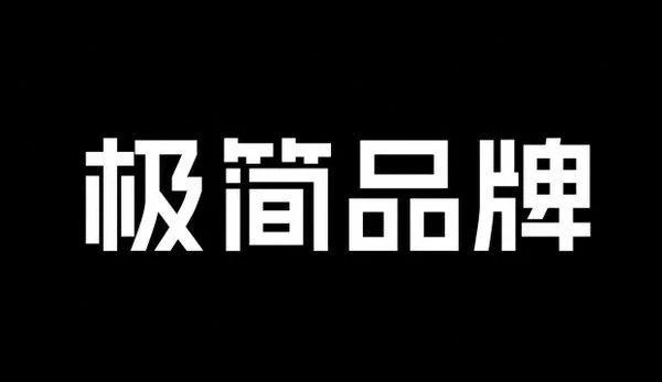 AI生成的"极简品牌"品牌视觉中文标题字效