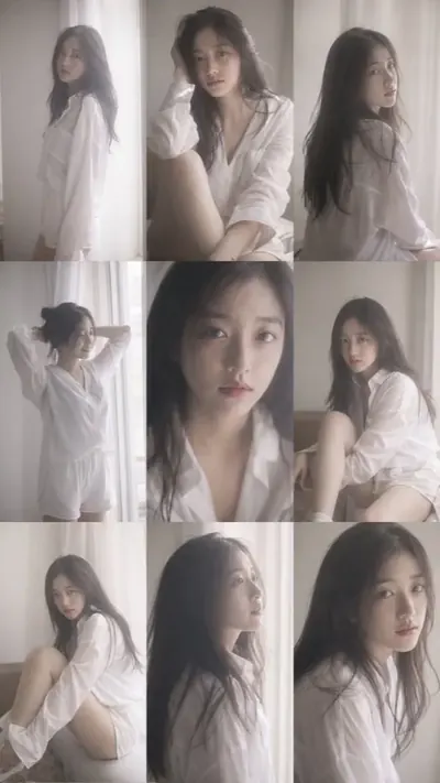 gpt-image-2 生成的摄影CCD闪光韩系偶像人像，突出人像与摄影效果