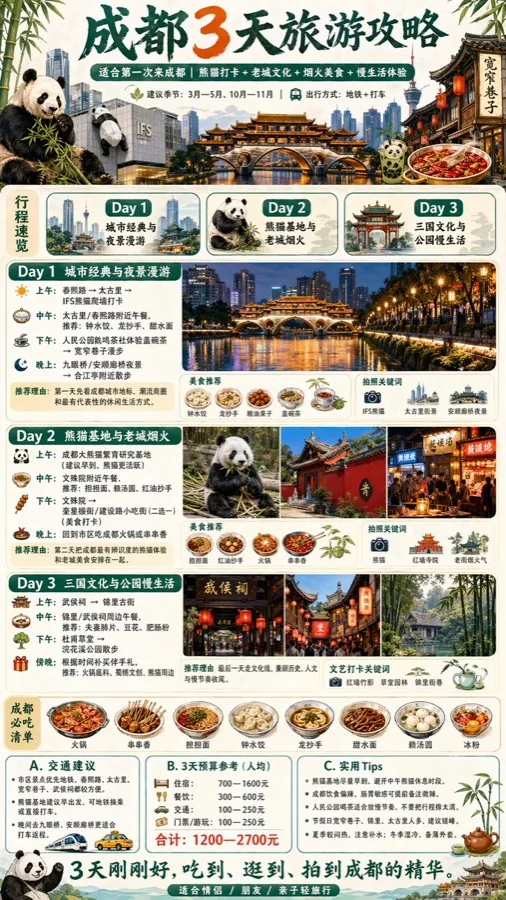 gpt-image-2 生成的截图城市旅行攻略信息图界面，突出UI与截图效果