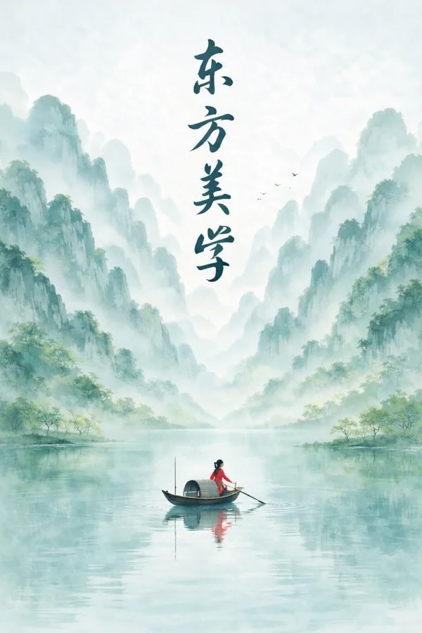 gpt-image-2 生成的插画新中式水墨山水海报，突出海报与插画效果