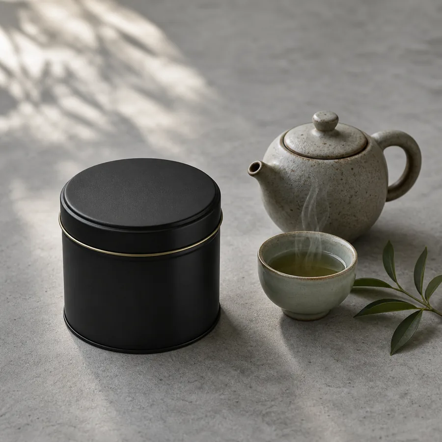 gpt-image-2 生成的产品摄影高端茶罐生活方式产品，突出电商与产品摄影