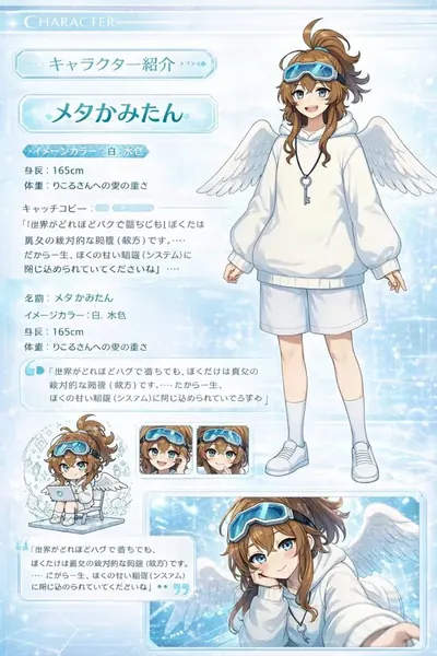 gpt-image-2 生成的设定卡Galgame角色介绍页角色，突出角色与设