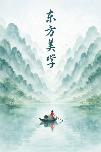 gpt-image-2 生成的插画新中式水墨山水海报，突出海报与插画效果