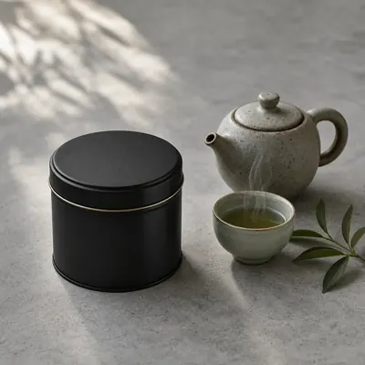 gpt-image-2 生成的产品摄影高端茶罐生活方式产品，突出电商与产品摄影